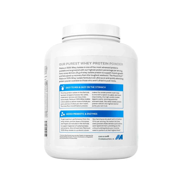 Muscletech Platinum 100% Whey Isolate Protein
