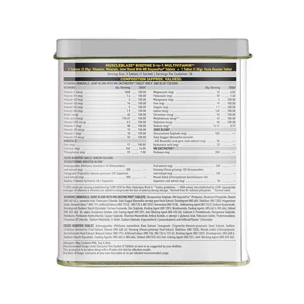 MuscleBlaze Biozyme 5 in 1 Multivitamin