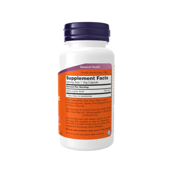 Now Foods Alpha Lipoic Acid 250mg