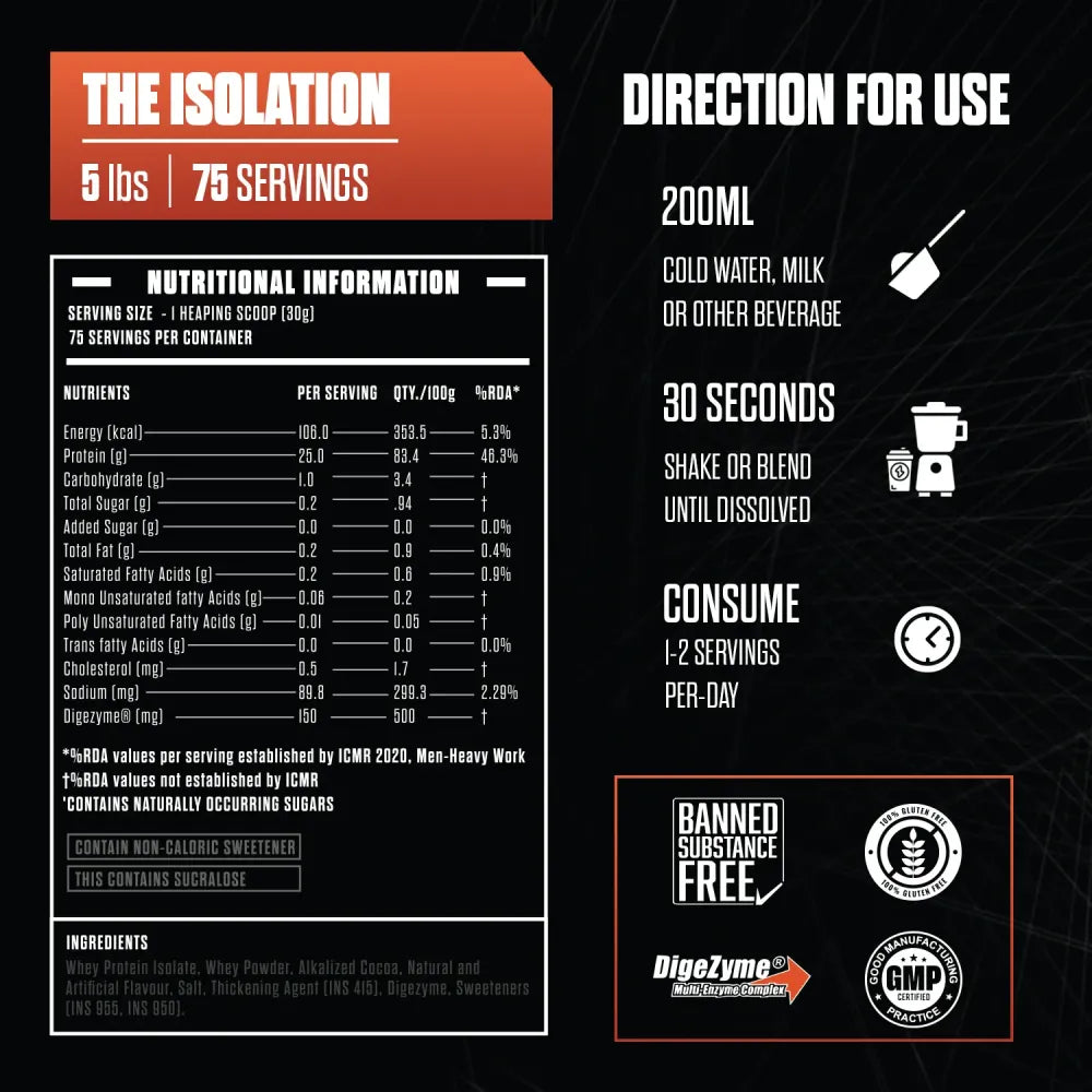 The Isolation Pure Whey Protein Isolate
