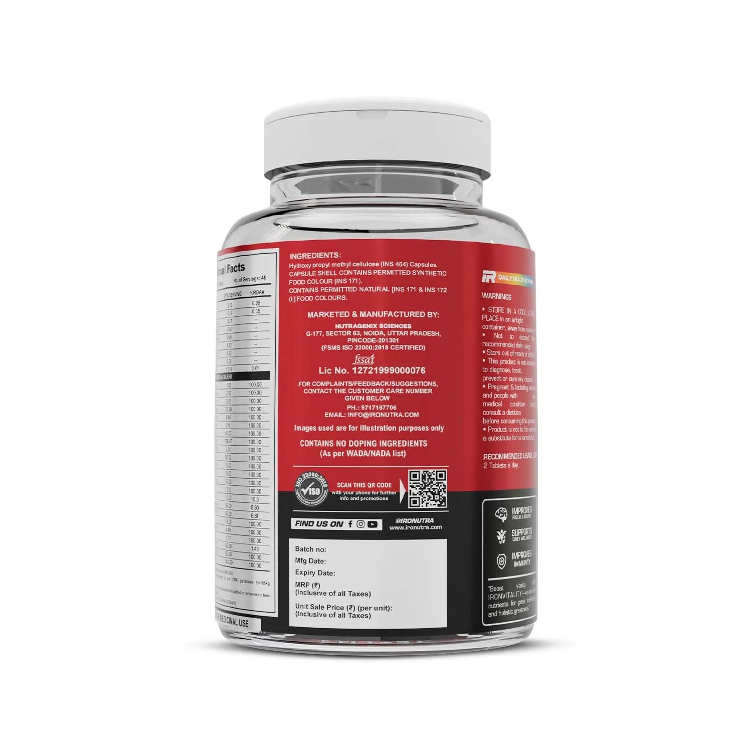 Iron Vitality Multivitamin
