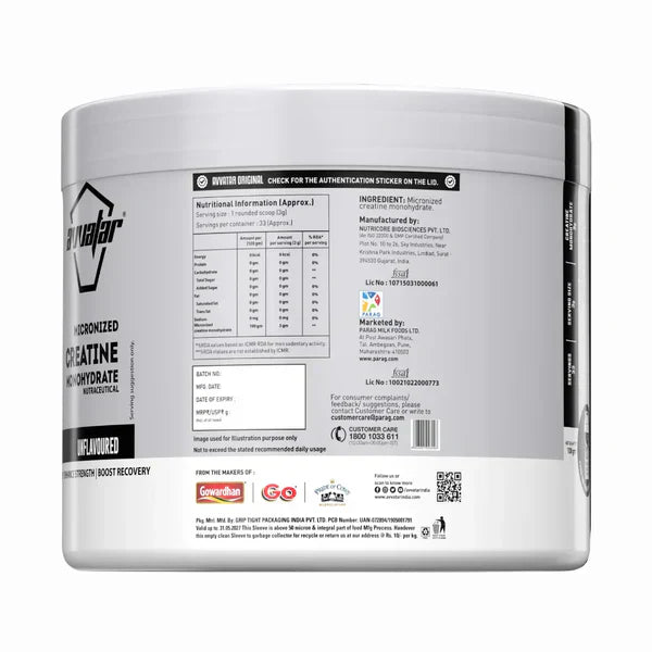Avvatar Creatine Monohydrate