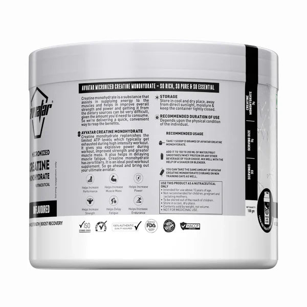 Avvatar Creatine Monohydrate