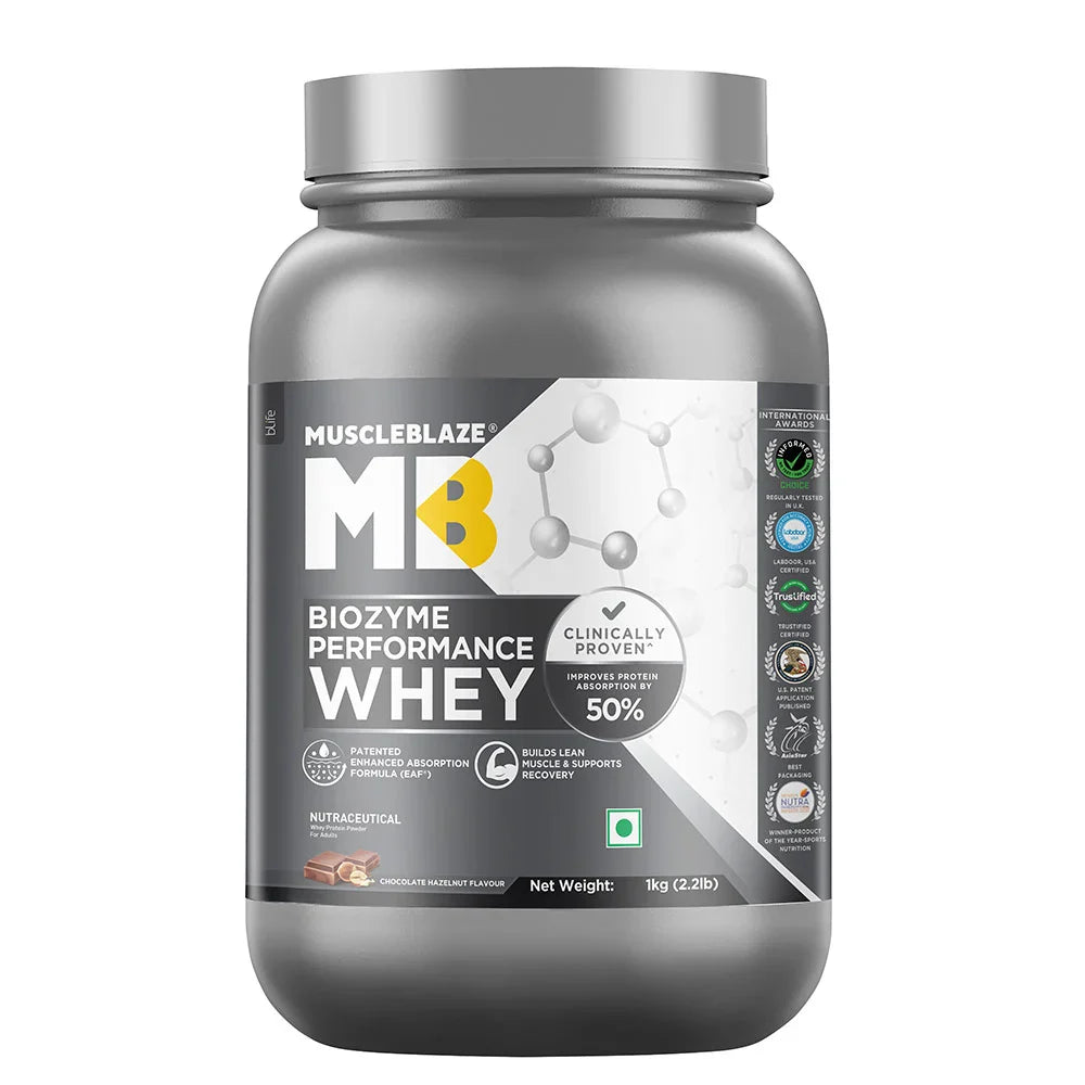 MuscleBlaze Biozyme Performance Whey Protein