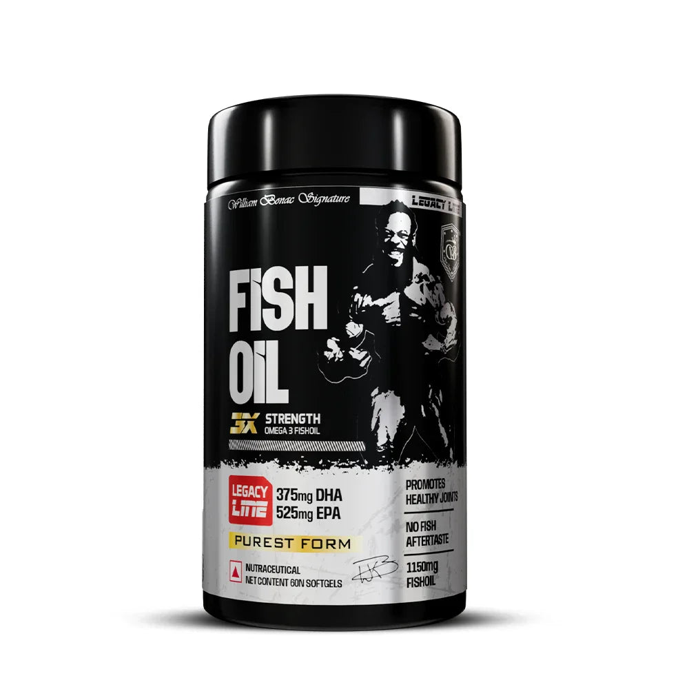 Fish Oil – 3x Strength Omega-3 Softgels (DHA375mg + EPA525mg)