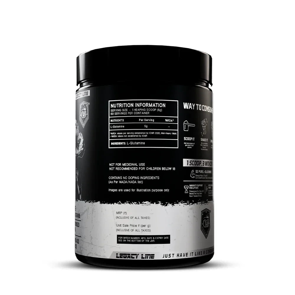 Gluta Vive – Micronized L-Glutamine For Muscle Recovery & Anti-Catabolic Support