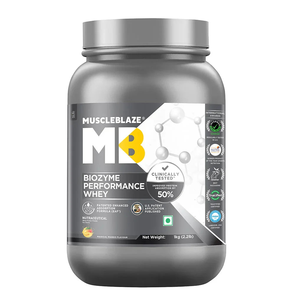 MuscleBlaze Biozyme Performance Whey Protein