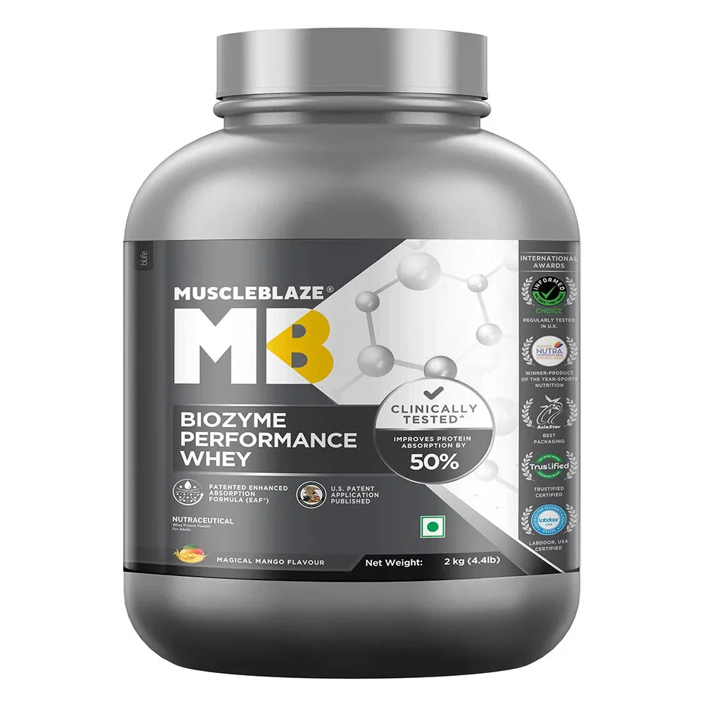 MuscleBlaze Biozyme Performance Whey Protein