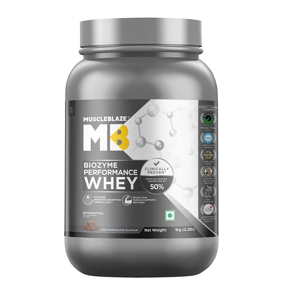 MuscleBlaze Biozyme Performance Whey Protein