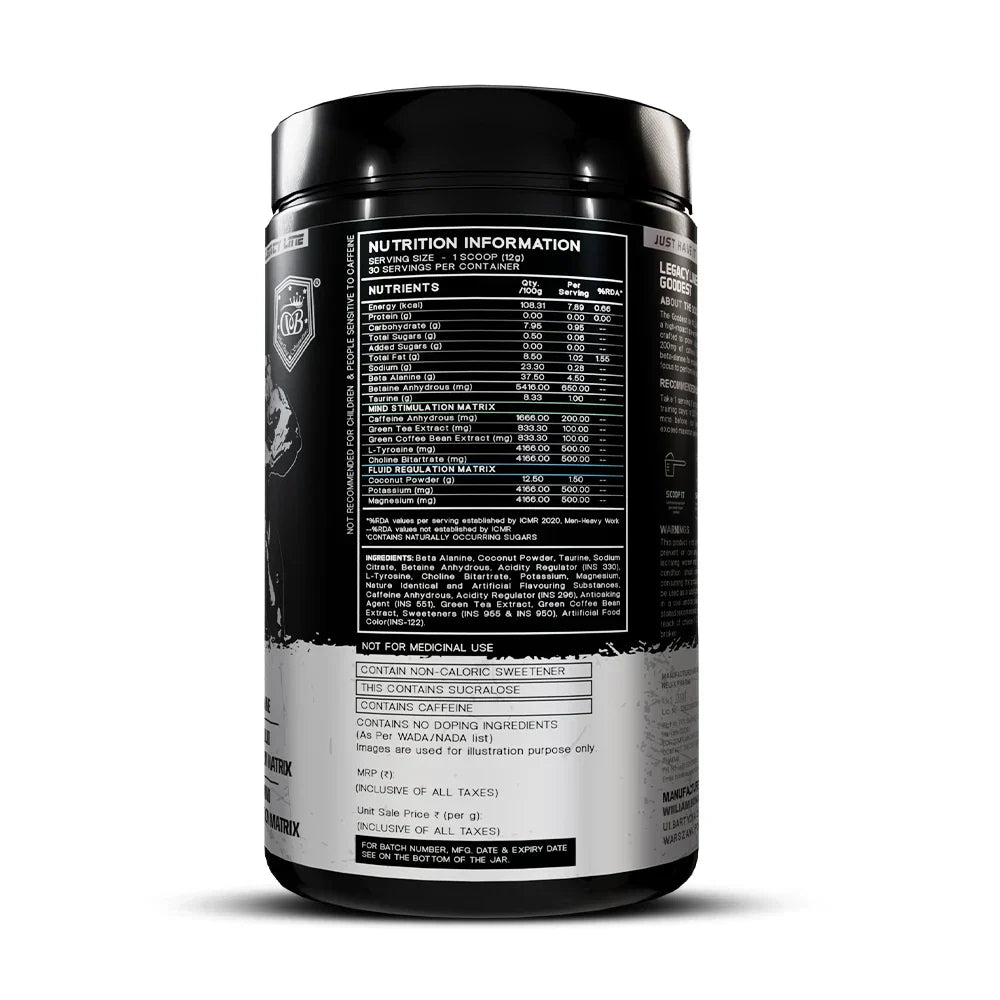 The Goddest – High-Stim Pre-Workout For Unmatched Focus, Endurance & Strength