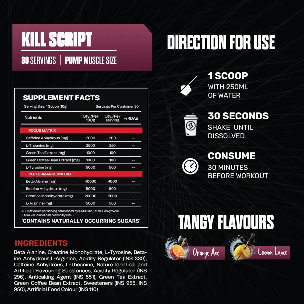 The Kill Script Preworkout