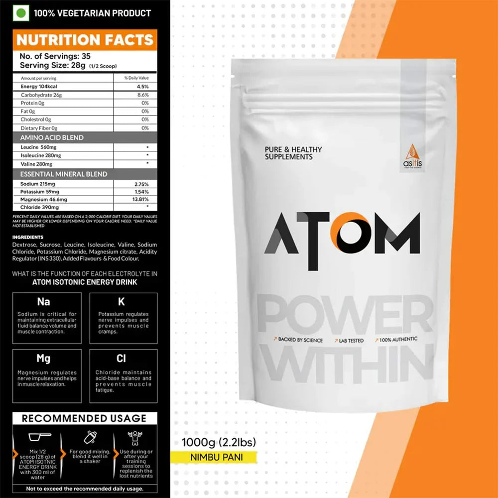 AS-IT-IS Nutrition ATOM Isotonic Energy Drink
