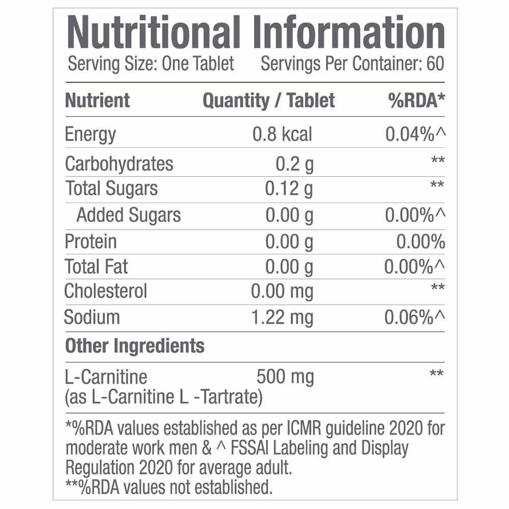 GNC Pro Performance L-Carnitine (500 mg)