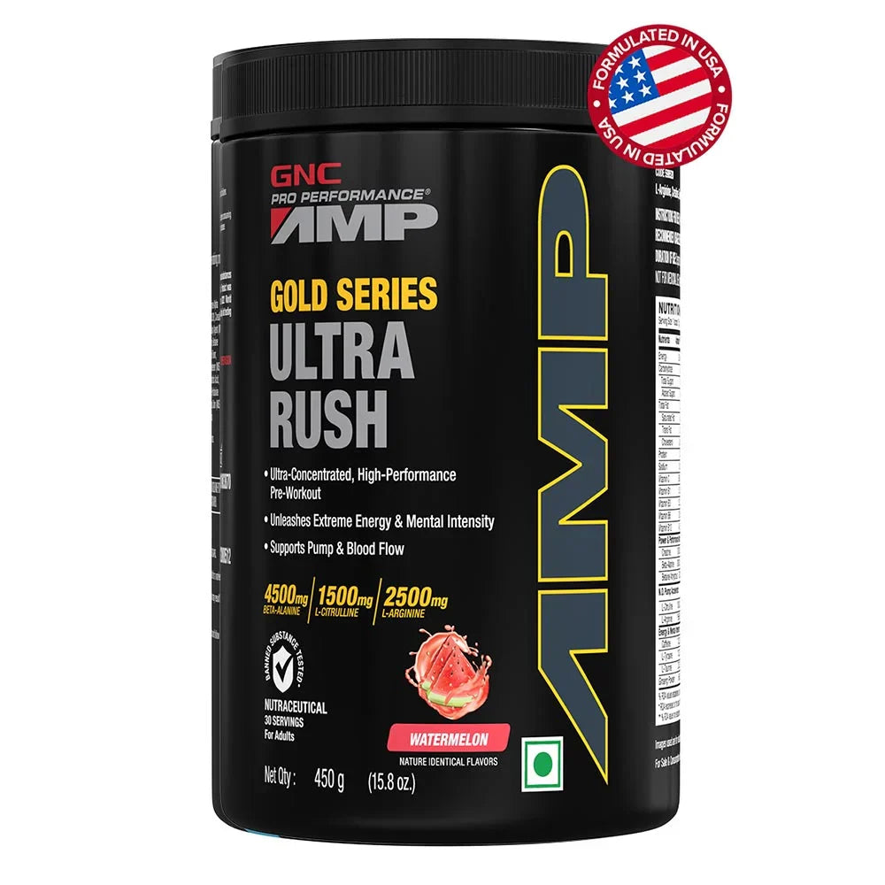 GNC AMP Gold Series Ultra Rush Powder
