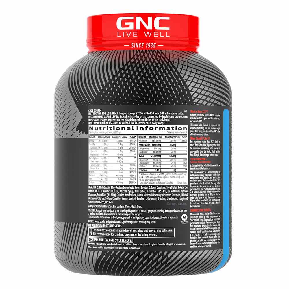 GNC Amp Mass XXX