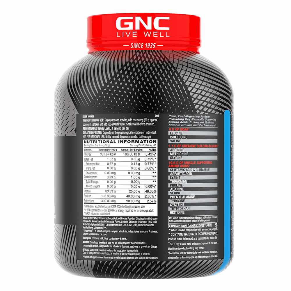 GNC AMP Pure Isolate Powder
