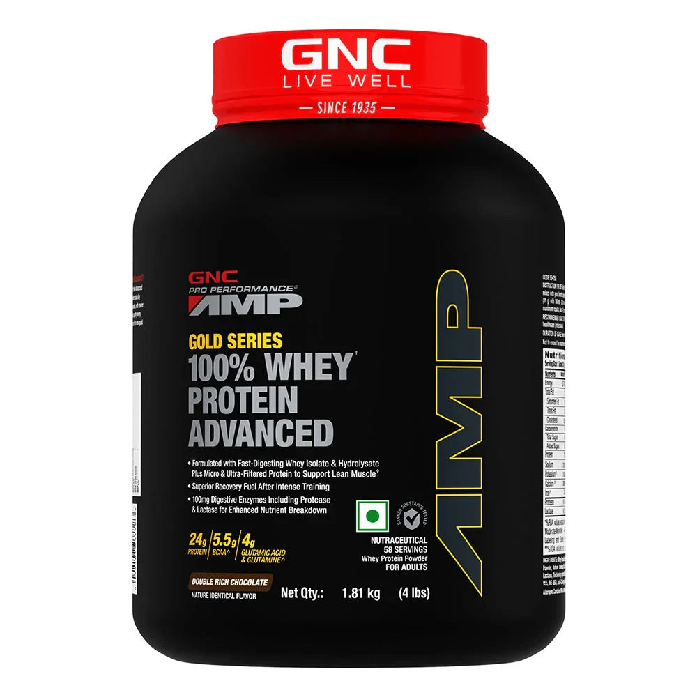 GNC Amp Gold Series 100% Whey Protein Advanced