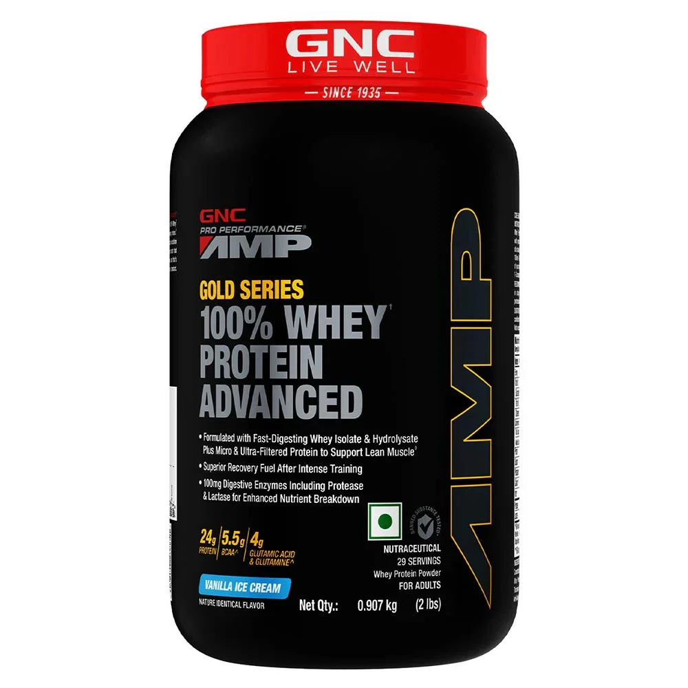 GNC Amp Gold Series 100% Whey Protein Advanced