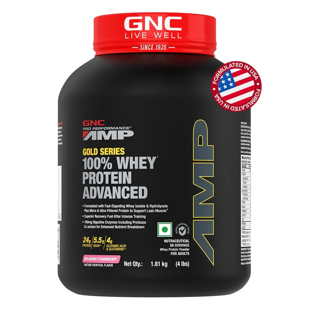 GNC Amp Gold Series 100% Whey Protein Advanced