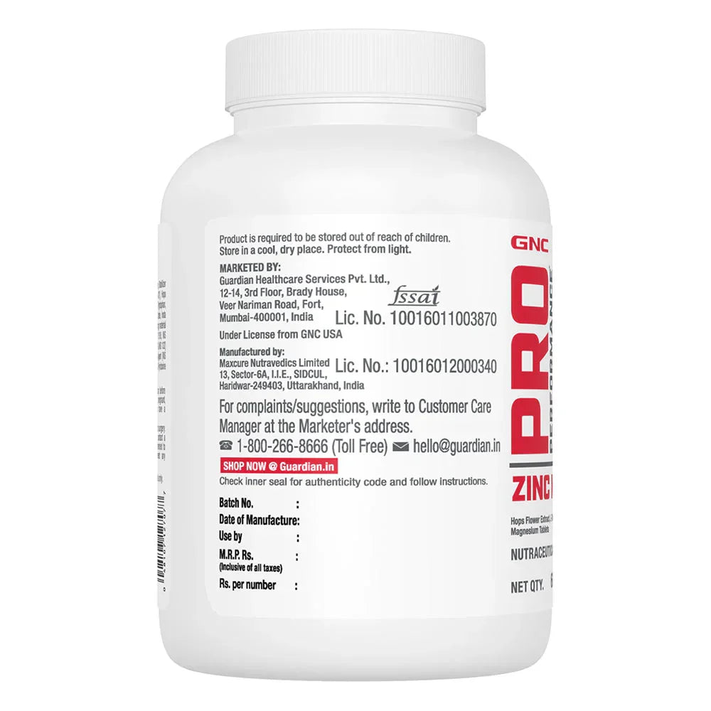 GNC Pro Performance Zinc Magnesium Amino Restful Sleep & Relaxation