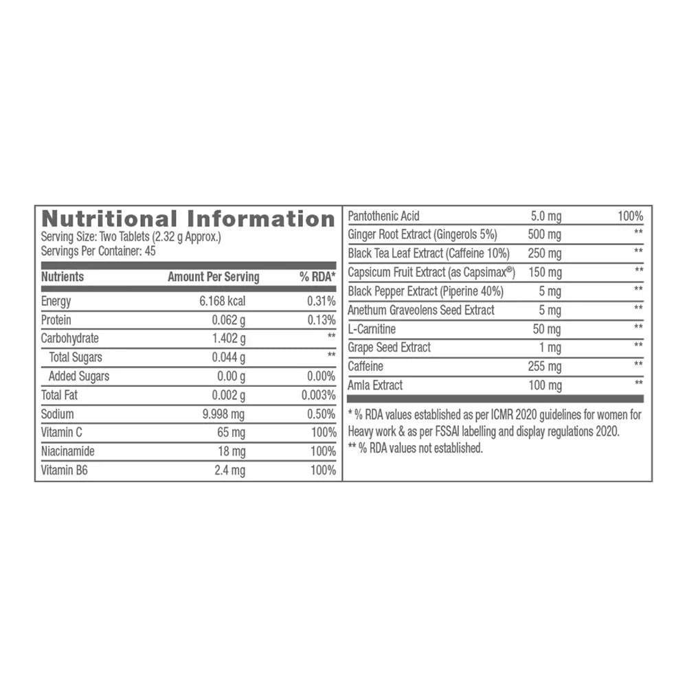 GNC Pro Performance Thermo Burst Hardcore