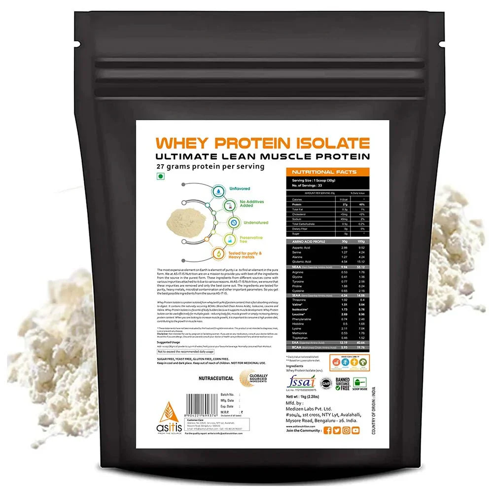 AS-IT-IS Nutrition Whey Protein Isolate