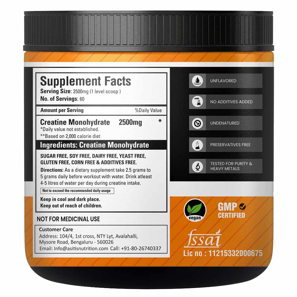 AS-IT-IS Nutrition Creatine Monohydrate