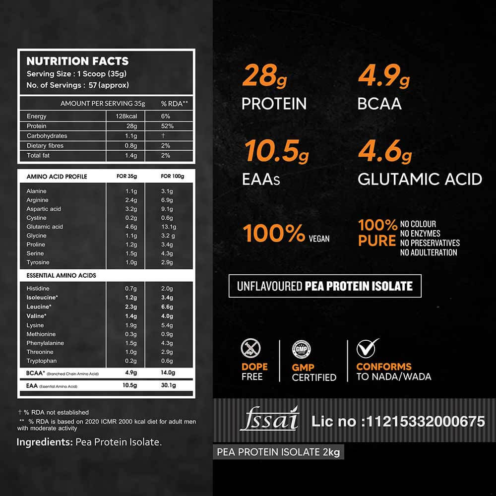 AS-IT-IS Nutrition Pea Protein Isolate