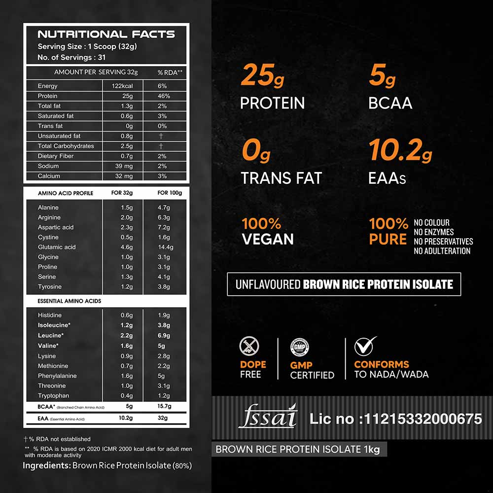 AS-IT-IS Nutrition Brown Rice Protein Isolate