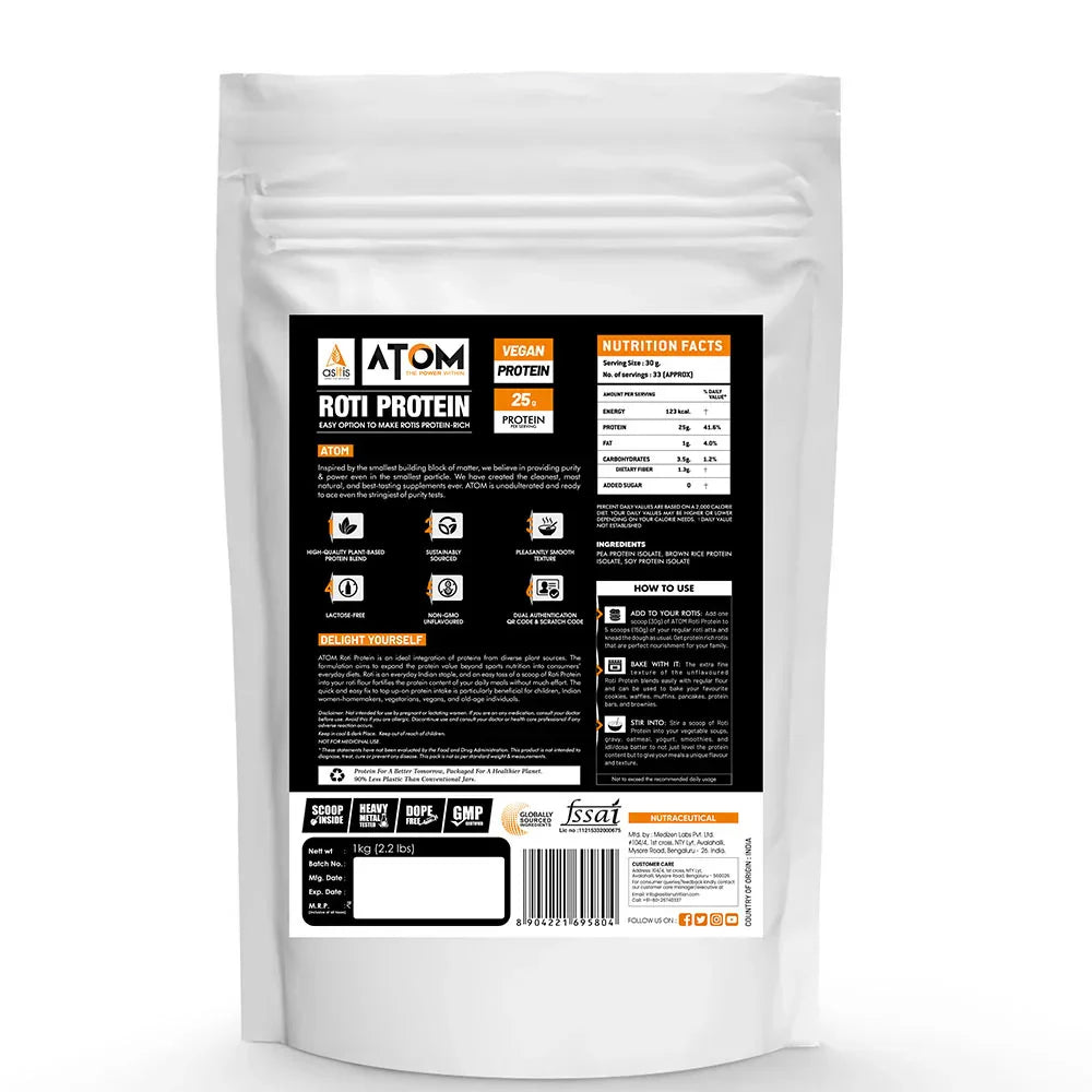AS-IT-IS Nutrition ATOM Roti Protein