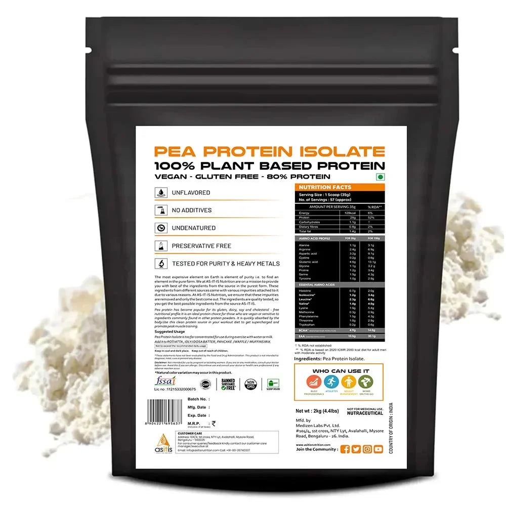 AS-IT-IS Nutrition Pea Protein Isolate
