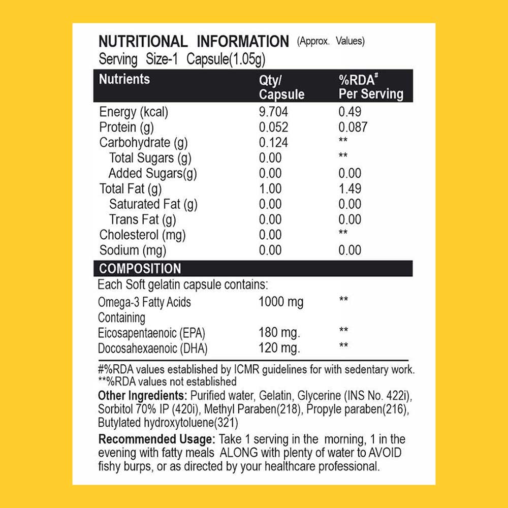 Healthfarm Omega 3 Fish Oil