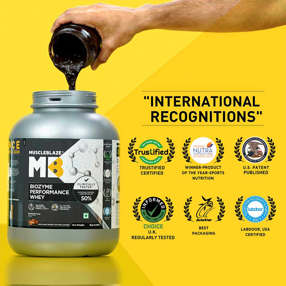 MuscleBlaze Biozyme Performance Whey Protein